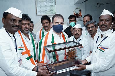 ಬೆಂಗೇರಿ ರಾಷ್ಟ್ರಧ್ವಜ ಉತ್ಪಾದನಾ ಕೇಂದ್ರಕ್ಕೆ ರಾಹುಲ್ ಭೇಟಿ