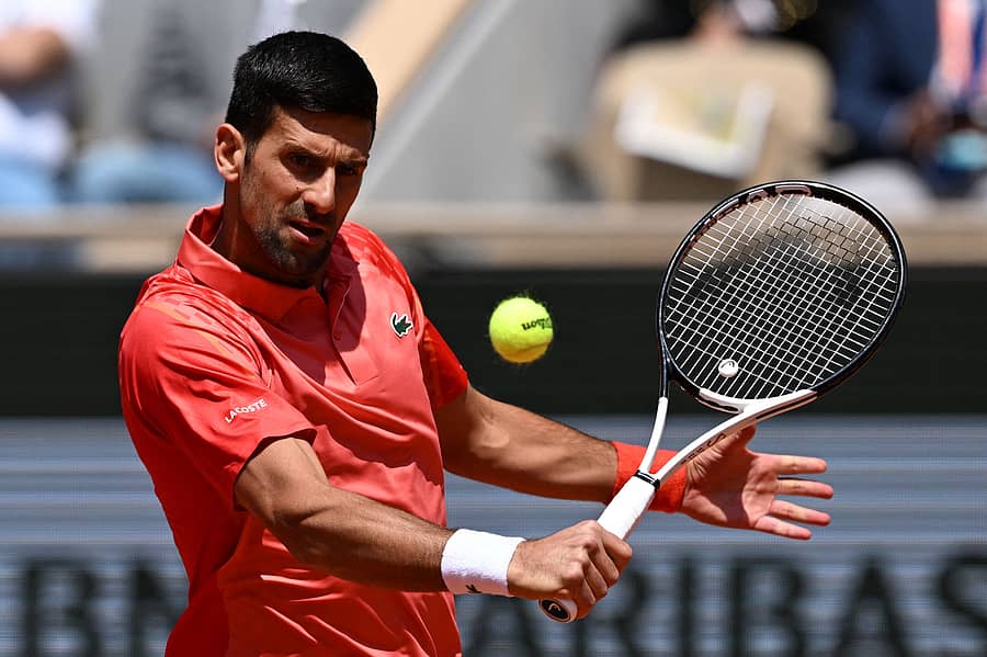 ನೊವಾಕ್ ಜೊಕೊವಿಚ್ ಆಟದ ವೈಖರಿ –ಎಎಫ್ಪಿ ಚಿತ್ರ