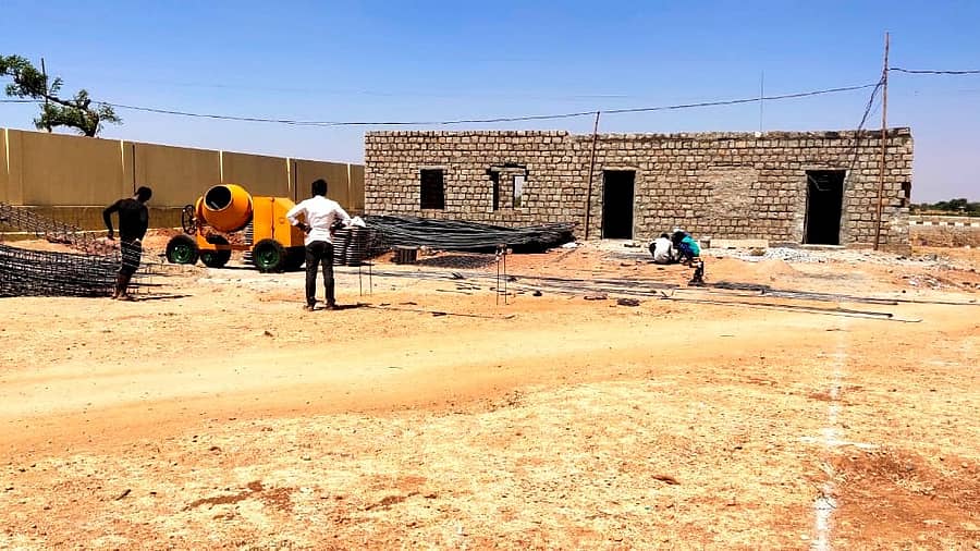 ಮೊಳಕಾಲ್ಮುರು ತಾಲ್ಲೂಕಿನ ರಾಯಾಪುರ ಬಳಿ ನಿರ್ಮಾಣವಾಗುತ್ತಿರುವ ಕೆಎಸ್ಆರ್ಟಿಸಿ ಬಸ್ ಡಿಪೋ