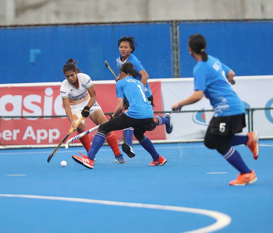 ಭಾರತ ಮತ್ತು ಚೀನಾ ತೈಪೆ ಆಟಗಾರ್ತಿಯರ ಪೈಪೋಟಿ –ಎಎಚ್ಎಫ್ ಟ್ವಿಟರ್ ಚಿತ್ರ