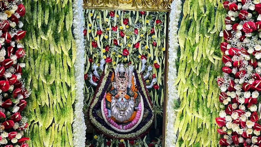 ಶ್ರೀರಂಗಪಟ್ಟಣದ ಚಾಮುಂಡೇಶ್ವರಿ ದೇವಾಲಯದಲ್ಲಿ, ಚಾಮುಂಡೇಶ್ವರಿ ವರ್ಧಂತಿ ಮಹೋತ್ಸವದ ನಿಮಿತ್ತ ದೇವಾಲಯದ ಗರ್ಭಗುಡಿಯನ್ನು ಬಗೆ ಬಗೆಯ ತರಕಾರಿಗಳಿಂದ (ಶಾಕಾಂಬರಿ) ವಿಶೇಷ ಅಲಂಕಾರ ಮಾಡಲಾಗಿತ್ತು