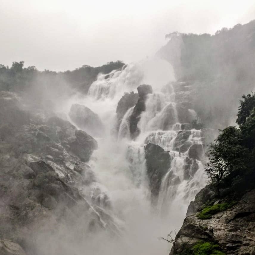 ದೂಧ್ಸಾಗರ ಜಲಪಾತದ ನೋಟ (ಸಂಗ್ರಹ ಚಿತ್ರ)