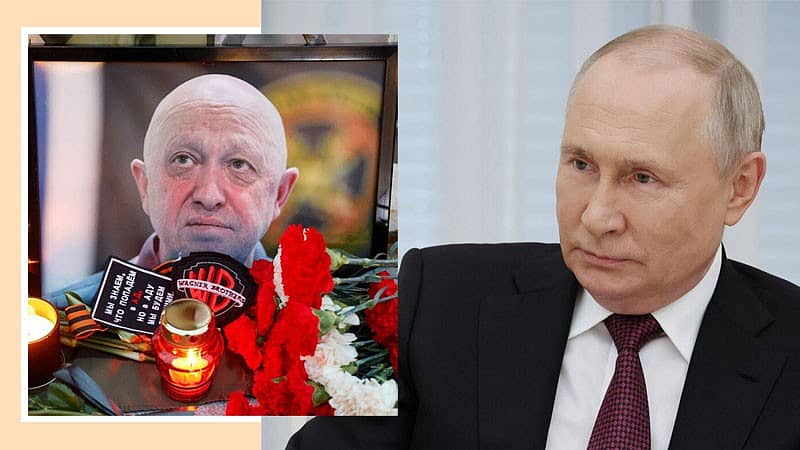 ಖಾಸಗಿ ಸೇನಾ ಗುಂಪು 'ವ್ಯಾಗ್ನರ್' ಮುಖ್ಯಸ್ಥ ಯೆವ್ಗೆನಿ ಪ್ರಿಗೋಷಿನ್ ಹಾಗೂ ರಷ್ಯಾ ಅಧ್ಯಕ್ಷ ವ್ಲಾಡಿಮಿರ್ ಪುಟಿನ್