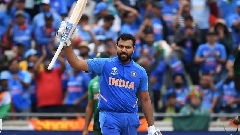 <div class="paragraphs"><p>ರೋಹಿತ್ ಶರ್ಮಾ ಶತಕ ಸಿಡಿಸಿ ಸಂಭ್ರಮಿಸಿದರು.</p></div>