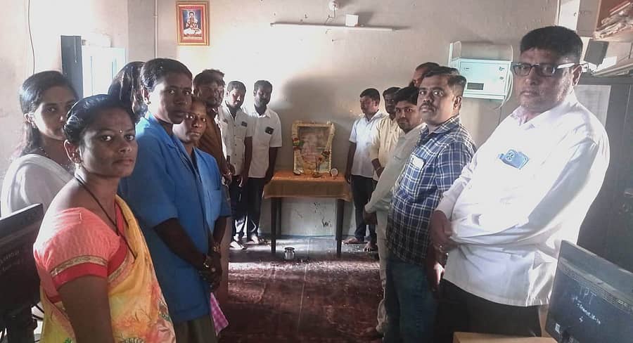 ತಾವರಗೇರಾ ಪಟ್ಟಣ ಪಂಚಾಯಿತಿ ಕಾರ್ಯಾಲಯದಲ್ಲಿ ಶನಿವಾರ ಮಹರ್ಷಿ ವಾಲ್ಮೀಕಿ ಜಯಂತಿ ಆಚರಿಸಲಾಯಿತು