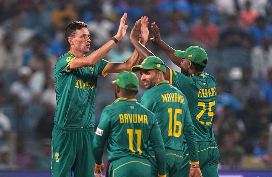 <div class="paragraphs"><p>ದಕ್ಷಿಣ ಆಫ್ರಿಕಾ ಆಟಗಾರರ ಸಂಭ್ರಮ</p></div>