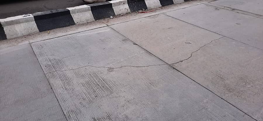 ಹಳೇ ಮದ್ರಾಸ್ ರಸ್ತೆಯಲ್ಲಿ ನಿರ್ಮಿಸಲಾಗಿದ್ದ ‘ರ್ಯಾಪಿಡ್ ರಸ್ತೆ’ಯಲ್ಲಿ ಕಾಣಿಸಿಕೊಂಡಿದ್ದ ಬಿರುಕು