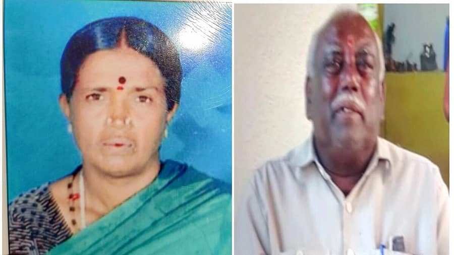 <div class="paragraphs"><p>ಸಪಾರಿ ರಾಮಕೃಷ್ಣಪ್ಪ ಮತ್ತು ಅವರ ಪತ್ನಿ ಮುನಿರಾಮಕ್ಕ</p></div>