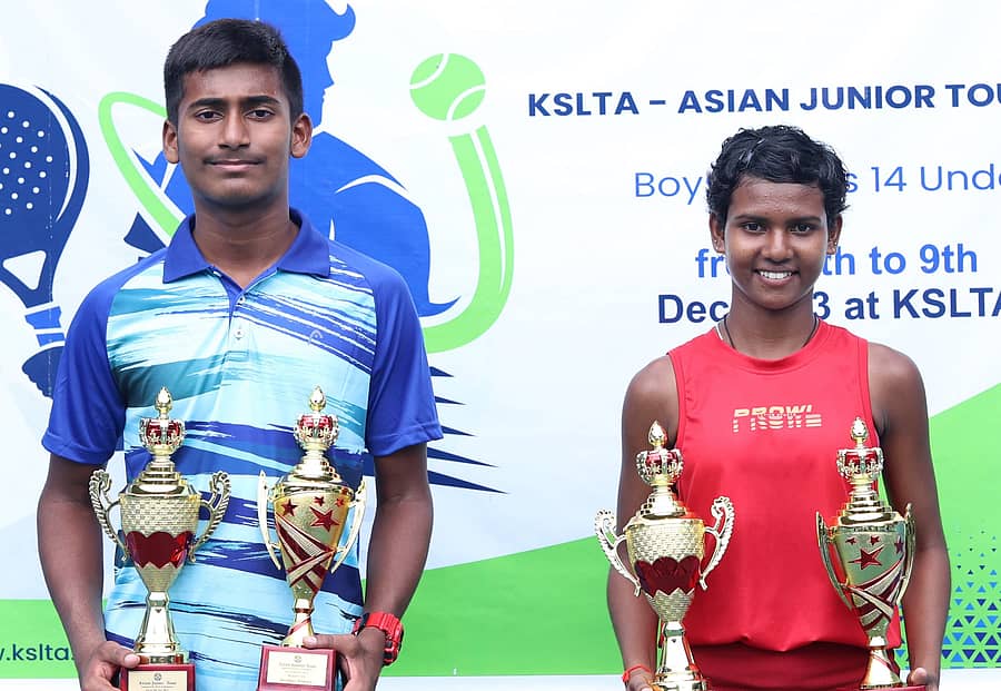 ಅವಳಿ ಪ್ರಶಸ್ತಿಯೊಂದಿಗೆ ಇಶಾನ್ ಯಡ್ಲಪಲ್ಲಿ ಮತ್ತು ಎ.ಆಹಾನ್