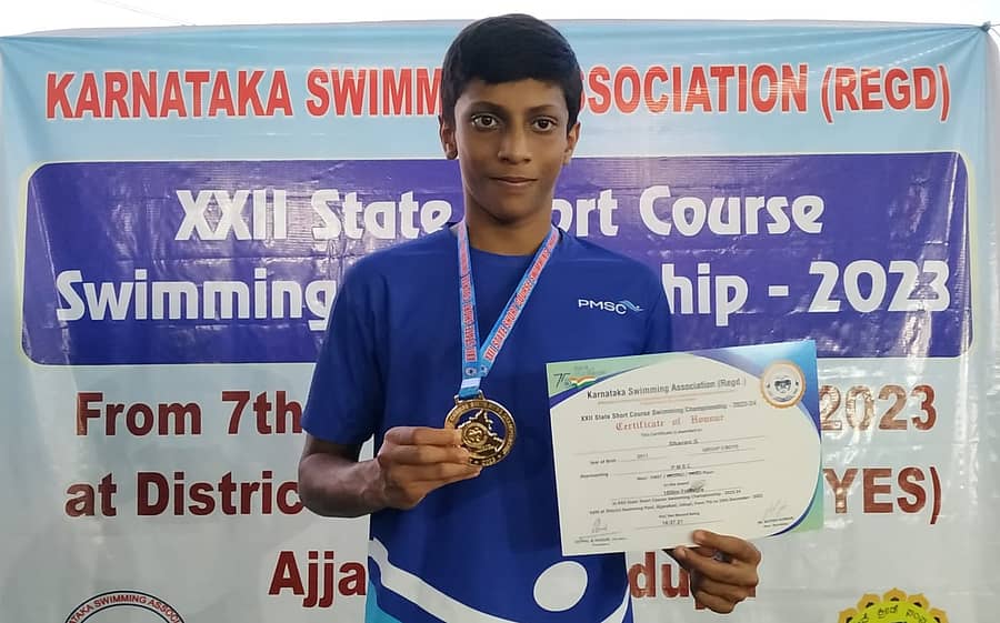 ಪದಕದೊಂದಿಗೆ ಸಂಭ್ರಮಿಸಿದ ಶರಣ್ ಎಸ್