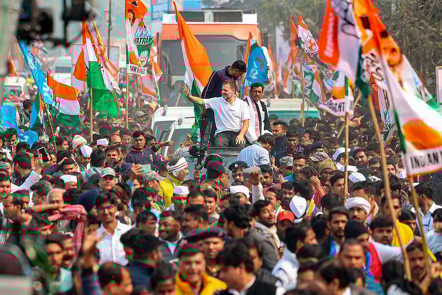 <div class="paragraphs"><p>ರಾಹುಲ್ ಗಾಂಧಿ ನೇತೃತ್ವದ ಭಾರತ ಜೋಡೊ ನ್ಯಾಯ ಯಾತ್ರೆ</p></div>