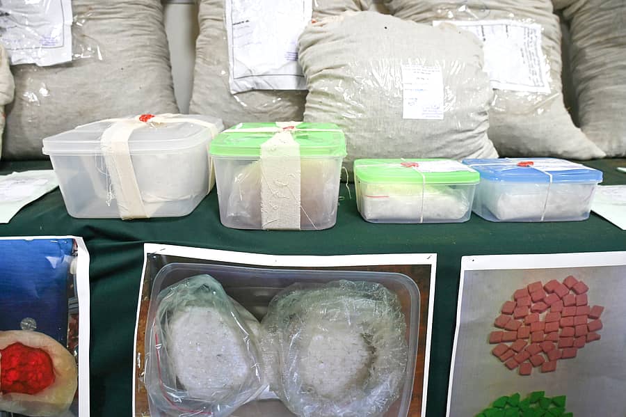 ಪೊಲೀಸರು ಜಪ್ತಿ ಮಾಡಿಕೊಂಡಿದ್ದ ಡ್ರಗ್ಸ್.