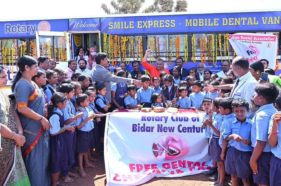 ಬೀದರ್ನ ನೌಬಾದ್ ಸರ್ಕಾರಿ ಹಿರಿಯ ಪ್ರಾಥಮಿಕ ಶಾಲೆಯಲ್ಲಿ ಮಕ್ಕಳ ಉಚಿತ ದಂತ ತಪಾಸಣೆ ಶಿಬಿರ ನಡೆಸಲಾಯಿತು