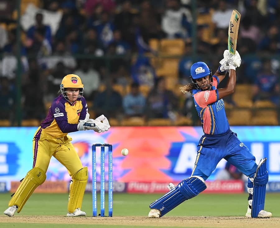 <div class="paragraphs"><p>ಮುಂಬೈ ಇಂಡಿಯನ್ಸ್ ತಂಡದ ಹೆಯಲಿ ಮ್ಯಾಥ್ಯೂಸ್ ಬ್ಯಾಟಿಂಗ್ </p></div>