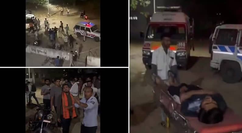 <div class="paragraphs"><p>ಗಾಯಗೊಂಡಿದ್ದ ವಿದ್ಯಾರ್ಥಿಗಳನ್ನು ಆಸ್ಪತ್ರೆಗೆ ಸಾಗಿಸುತ್ತಿರುವ ದೃಶ್ಯ</p></div>