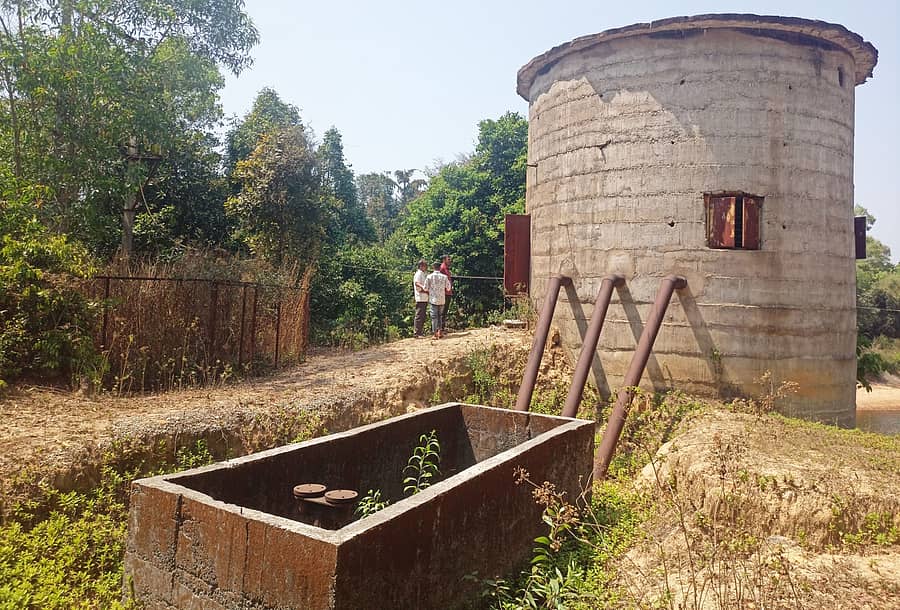 ತೀರ್ಥಹಳ್ಳಿ ತಾಲ್ಲೂಕಿನ ಕೋಡ್ಲು ಗ್ರಾಮದಲ್ಲಿ ನಿರ್ಮಿಸಿರುವ ಏತ ನೀರಾವರಿ ಯೋಜನೆಯ ಜಾಕ್ವೆಲ್ ಪಾಳು ಬಿದ್ದಿರುವುದು