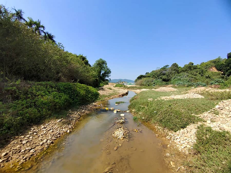 ಬಣಕಲ್ನಲ್ಲಿ ಸಂಗಮಿಸುವ ಹೇಮಾವತಿ ನದಿಯಲ್ಲಿ ನೀರಿನ ಮಟ್ಟ ಕುಸಿದಿದೆ