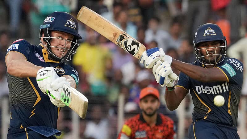 <div class="paragraphs"><p>ಡೇವಿಡ್ ಮಿಲ್ಲರ್ ಹಾಗೂ ಸಾಯಿ ಸುದರ್ಶನ್ ಬ್ಯಾಟಿಂಗ್ ವೈಖರಿ</p></div>