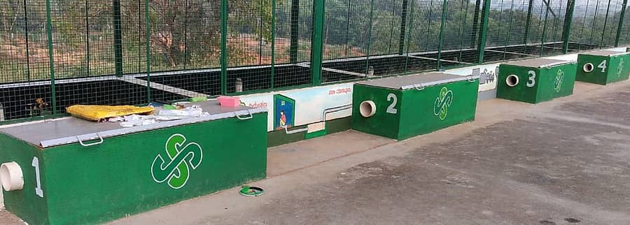 ಬಂಟ್ವಾಳ ತಾಲ್ಲೂಕು ಗೊಳ್ತಮಜಲಿನ ಘಟಕದಲ್ಲಿ ಮಲತ್ಯಾಜ್ಯ ನಿರ್ವಹಣೆಗೆ ನಿರ್ಮಿಸಿರುವ ಬೆಡ್ಗಳು