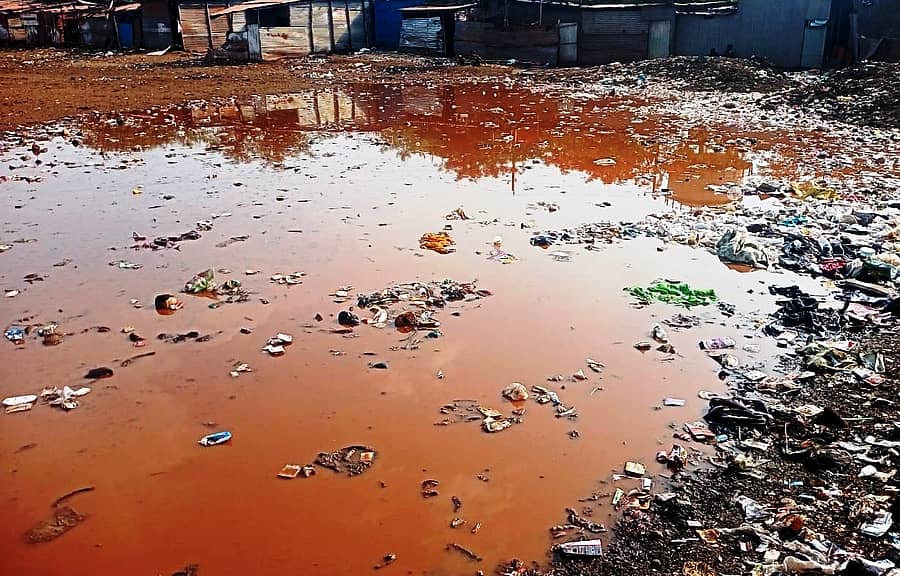 ವಡ್ಡು ಗ್ರಾಮದಲ್ಲಿ ಸೋಮವಾರ ಕೆಲಕಾಲ ಉತ್ತಮ ಮಳೆ ಸುರಿದಿದ್ದರಿಂದ ಮಳೆಯ ನೀರು ಸಂಗ್ರಹಗೊಂಡಿರುವುದು