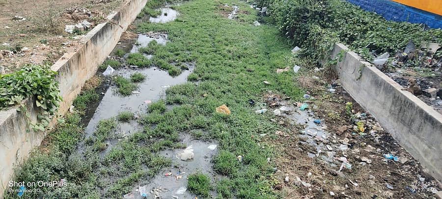 ಚಿಂತಾಮಣಿಯ ನಗರದ ಬಾಗೇಪಲ್ಲಿ ವೃತ್ತದ ಬಳಿಯ ರಾಜಕಾಲುವೆ ಅಧ್ವಾನ