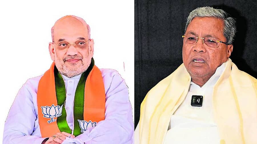 <div class="paragraphs"><p>ಗೃಹ ಸಚಿವ ಅಮಿತ್ ಶಾ & ಮುಖ್ಯಮಂತ್ರಿ ಸಿದ್ದರಾಮಯ್ಯ</p></div>