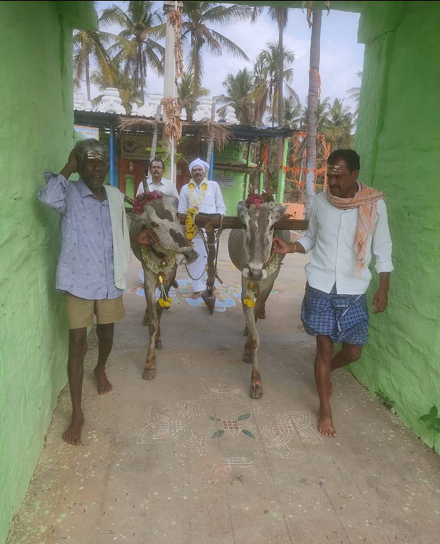 ಗುಬ್ಬಿ ತಾಲ್ಲೂಕಿನ ಎನ್.ಪುರದಲ್ಲಿ ಹೊನ್ನಾರು ಹೂಡಿ ಕೃಷಿ ಚಟುವಟಿಕೆಗೆ ಚಾಲನೆ ನೀಡಲಾಯಿತು