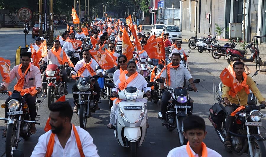 ಬೆಳಗಾವಿಯಲ್ಲಿ ಭಾನುವಾರ ಬಸವ ಜಯಂತಿ ಅಂಗವಾಗಿ ಬೈಕ್‌ ಜಾಥಾ ನಡೆಯಿತು