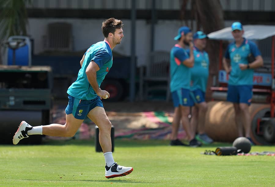 ಆಸ್ಟ್ರೇಲಿಯಾದ ಮಿಚೆಲ್ ಮಾರ್ಷ್ ಅಭ್ಯಾಸ –ಪಿಟಿಐ ಚಿತ್ರ