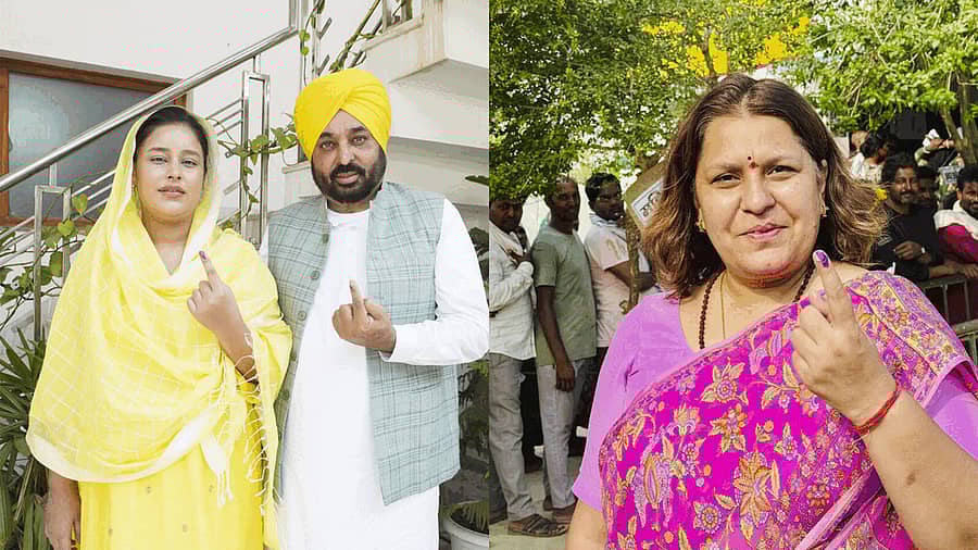 <div class="paragraphs"><p>ಲೋಕಸಭಾ ಚುನಾವಣೆಯ 7ನೇ ಹಾಗೂ ಕೊನೆಯ ಹಂತದ ಮತದಾನ ನಡೆಯುತ್ತಿದೆ. ಉತ್ತರ ಪ್ರದೇಶ ಮುಖ್ಯಮಂತ್ರಿ ಯೋಗಿ ಆದಿತ್ಯನಾಥ್, ಕೇಂದ್ರ ಸಚಿವ ಅನುರಾಗ್ ಠಾಕೂರ್ ಹಾಗೂ ಬಿಜೆಪಿ ರಾಷ್ಟ್ರೀಯ ಅಧ್ಯಕ್ಷ ಜೆ.ಪಿ ನಡ್ಡಾ ಸೇರಿದಂತೆ ಹಲವರು ಮತ ಚಲಾಯಿಸಿದ್ದಾರೆ.</p></div>