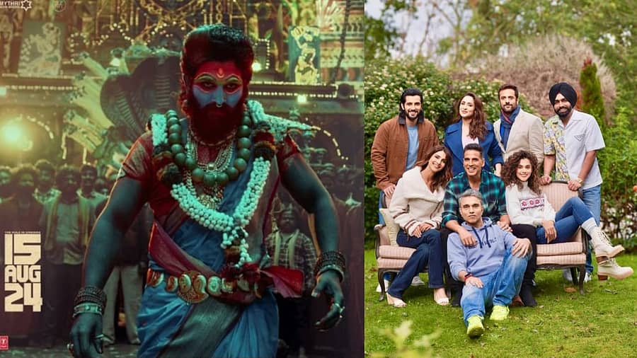 <div class="paragraphs"><p>ಪುಷ್ಪ–2 - ಖೇಲ್ ಖೇಲ್ ಮೇ ಚಿತ್ರದ ಪೋಸ್ಟರ್</p></div>