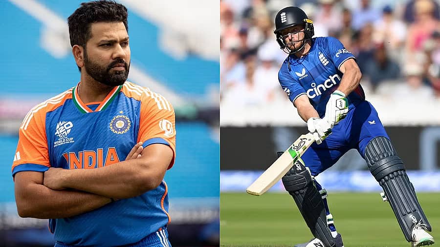 <div class="paragraphs"><p>ರೋಹಿತ್ ಶರ್ಮಾ ಹಾಗೂ ಜೋಸ್ ಬಟ್ಲರ್&nbsp;</p></div>