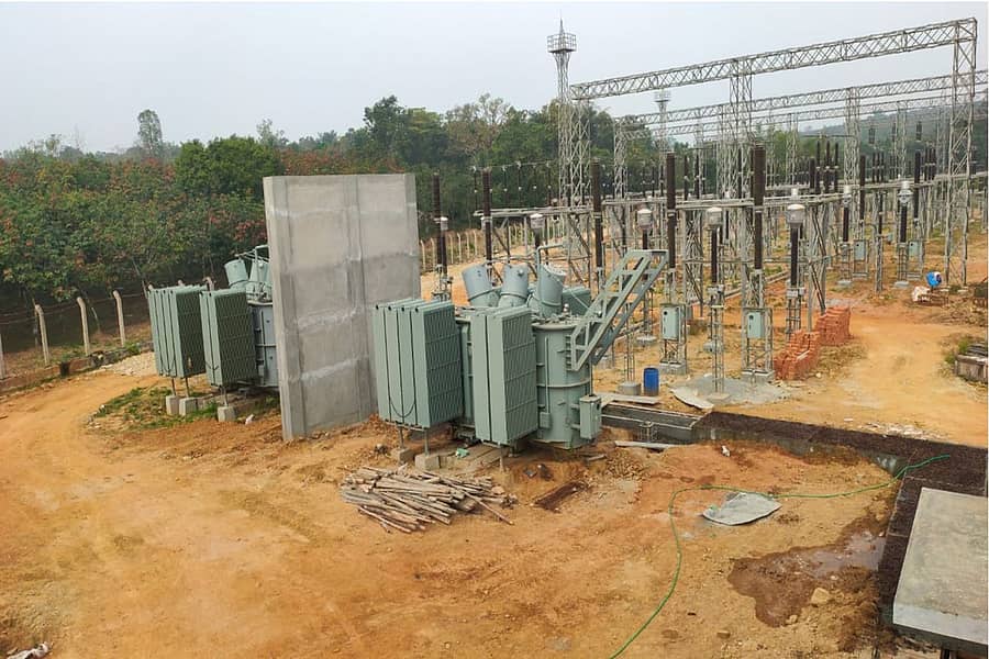 ತುಂಗಾ ಜಲಾಶಯದ ಹಿನ್ನೀರಿನಿಂದ ಭದ್ರಾ ಜಲಾಶಯಕ್ಕೆ ನೀರು ಹರಿಸಲು ಮುತ್ತಿನಕೊಪ್ಪ ಬಳಿ ಸಿದ್ಧವಾಗುತ್ತಿರುವ ಸಬ್ ಸ್ಟೇಷನ್