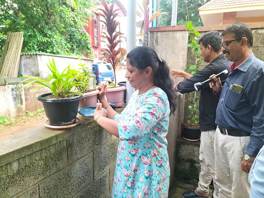 ಸೊಳ್ಳೆಗಳ ಲಾರ್ವಗಳನ್ನು ನಾಶಪಡಿಸಲಾಯಿತು