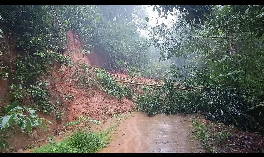 <div class="paragraphs"><p> ಧರೆ ಕುಸಿದು ಬಿದ್ದಿರುವುದು (ಸಂಗ್ರಹ ಚಿತ್ರ) </p></div>