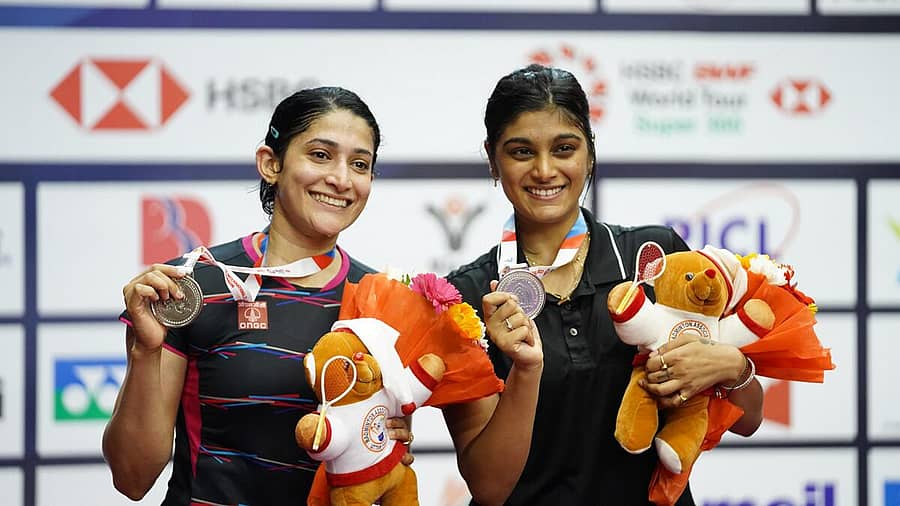 <div class="paragraphs"><p>ಅಶ್ವಿನಿ ಪೊನ್ನಪ್ಪ (ಎಡ) ಮತ್ತು ತನಿಷಾ ಕ್ರಾಸ್ಟೊ </p></div>