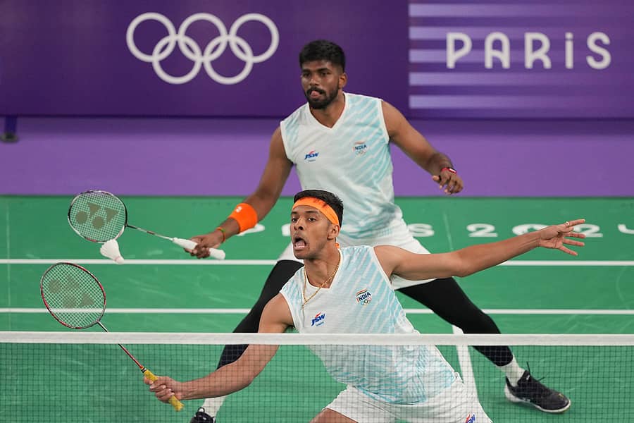 <div class="paragraphs"><p>ಭಾರತದ ಚಿರಾಗ್ ಶೆಟ್ಟಿ ಮತ್ತು ಸಾತ್ವಿಕ್ ಸಾಯಿರಾಜ್ ರಣಕಿರೆಡ್ಡಿ.</p></div>