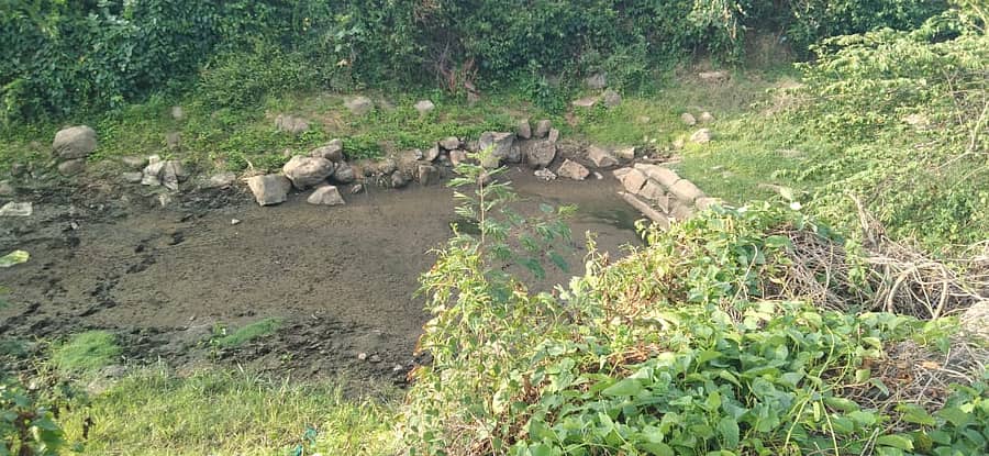 ಮುಳಬಾಗಿಲು ತಾಲ್ಲೂಕಿನ ಪದ್ಮಘಟ್ಟ ಆರ್ಟಿಒ ಕಚೇರಿ ಮುಂಭಾಗದಲ್ಲಿರುವ ಕಲ್ಯಾಣಿಯ ಹೊರ ನೋಟ