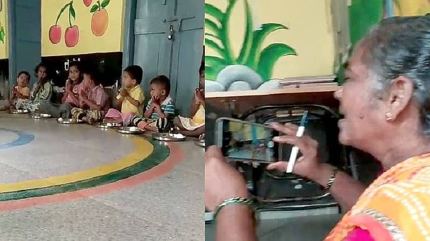 <div class="paragraphs"><p>ಮಕ್ಕಳ ತಟ್ಟೆಗೆ ಮೊಟ್ಟೆ ಹಾಕಿ ವಾಪಸ್‌ ಕಸಿದುಕೊಂಡ ಅಂಗನವಾಡಿ ಕಾರ್ಯಕರ್ತೆ,ಸಹಾಯಕಿ!</p></div>