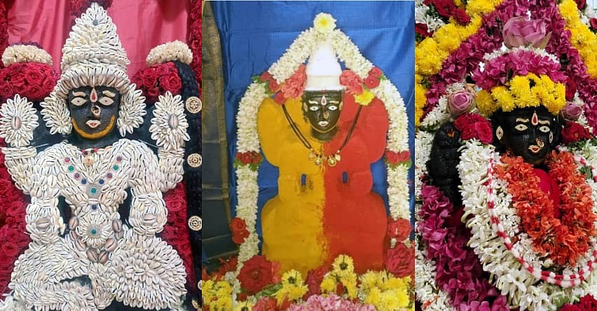 <div class="paragraphs"><p>ಯಳಂದೂರು ತಾಲ್ಲೂಕಿನ ಮದ್ದೂರು ಗ್ರಾಮದಲ್ಲಿ ಅರಿಶಿನ, ಕುಂಕುಮ, ಕವಡೆ ಮತ್ತು ಫಲ ಪುಸ್ಪಗಳಿಂದ ಮಹಾಲಕ್ಷ್ಮಿಯನ್ನು ಅಲಂಕರಿಸಲಾಗಿತ್ತು.</p></div>