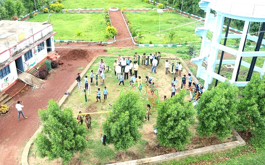 ಬೀದರ್ ತಾಲ್ಲೂಕಿನ ಮಾಳೆಗಾಂವ್ನಲ್ಲಿ ಗ್ರಾಮ ಪಂಚಾಯಿತಿಯಿಂದ ಸ್ಥಾಪಿಸಿದ ತೆರೆದ ಜಿಮ್