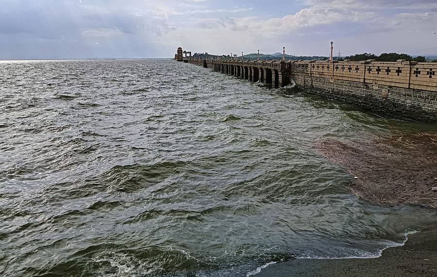 ಭರ್ತಿಯಾಗುವತ್ತ ತುಂಗಭದ್ರಾ ಜಲಾಶಯದ ನೋಟ