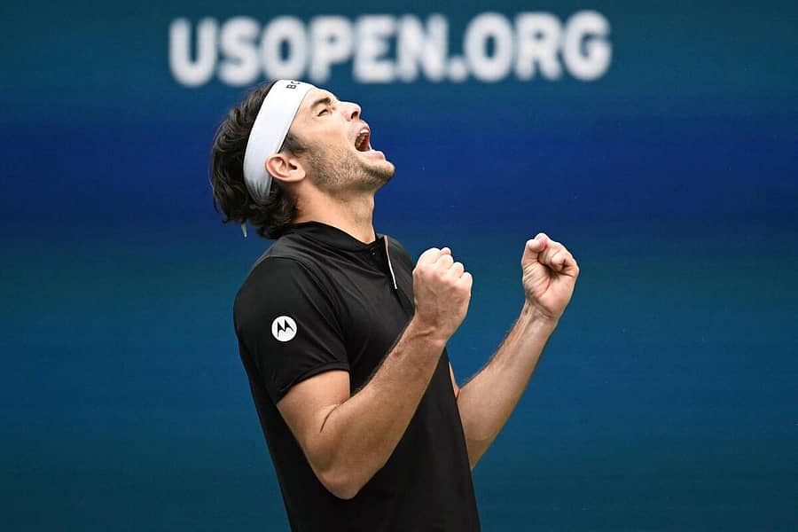 <div class="paragraphs"><p>ಗೆಲುವಿನ ಸಂಭ್ರಮದಲ್ಲಿ ಅಮೆರಿಕದ ಟೇಲರ್ ಫ್ರಿಟ್ಜ್</p></div>