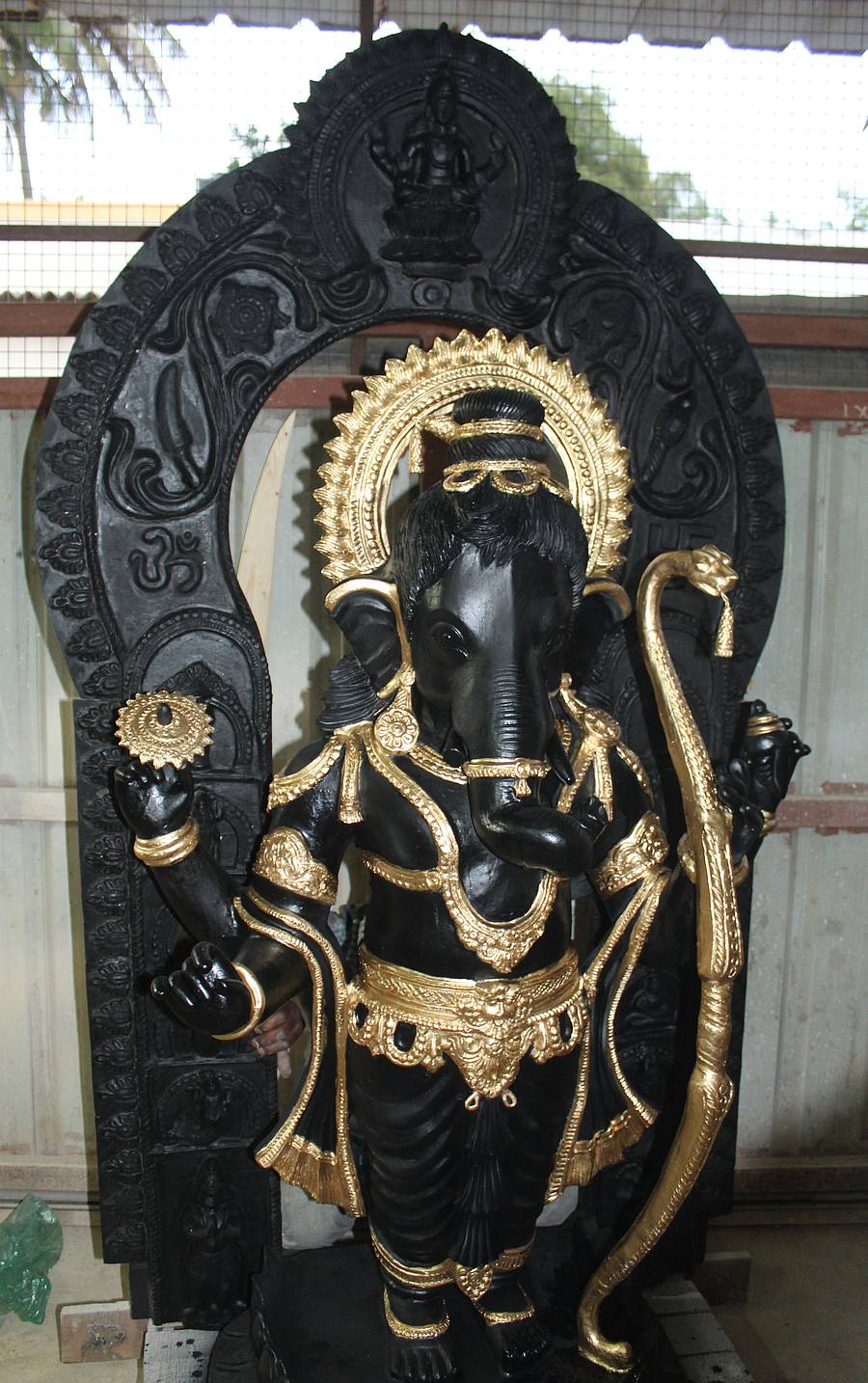 ಆನೇಕಲ್ನ ನಂಜುಂಡೇಶ್ವರ ಅವರು ಸಿದ್ಧಪಡಿಸಿರುವ ಅಯೋಧ್ಯೆ ಬಾಲರಾಮ ಗಣಪತಿ ನೋಟ