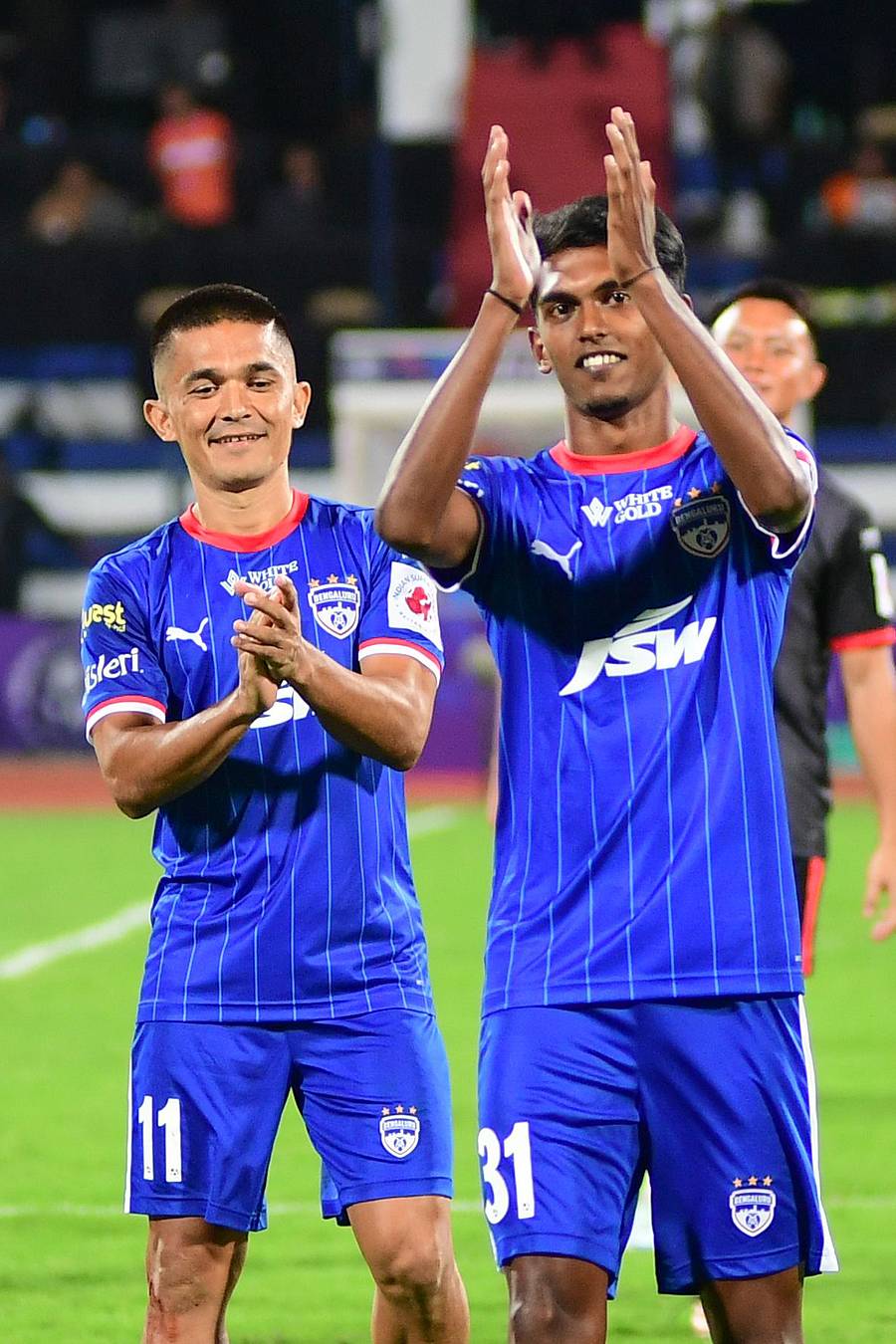 ಬಿಎಫ್ಸಿಯ ಸುನಿಲ್ ಚೆಟ್ರಿ ಮತ್ತು ವಿನಿತ್ ವೆಂಕಟೇಶ್ –ಪ್ರಜಾವಾಣಿ ಚಿತ್ರ