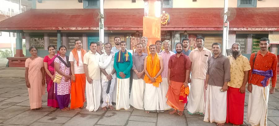 ಹೆಬ್ರಿ ಶ್ರೀ ಅನಂತಪದ್ಮನಾಭ ದೇವಸ್ಥಾನದಿಂದ ಉಡುಪಿ ಶ್ರೀ ಕೃಷ್ಣಮಠಕ್ಕೆ 14ನೇ ಪಾದಯಾತ್ರೆ ಭಾನುವಾರ ನಡೆಯಿತು.