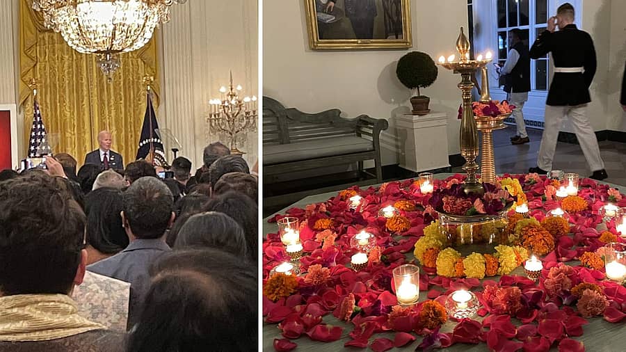 <div class="paragraphs"><p>ಶ್ವೇತ ಭವನದಲ್ಲಿ ದೀಪಾವಳಿ ಆಚರಣೆ</p></div>