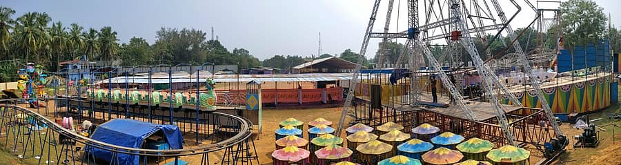 ಬೈಂದೂರು ಉತ್ಸವಕ್ಕೆ ಸಿದ್ಧಗೊಂಡಿರುವ ಗಾಂಧಿಮೈದಾನ