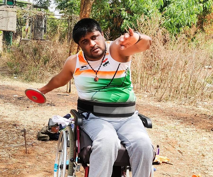 ಡಿಸ್ಕಸ್ ಥ್ರೋ ಅಭ್ಯಾಸದಲ್ಲಿ ಅನಂತ ರಾವ್