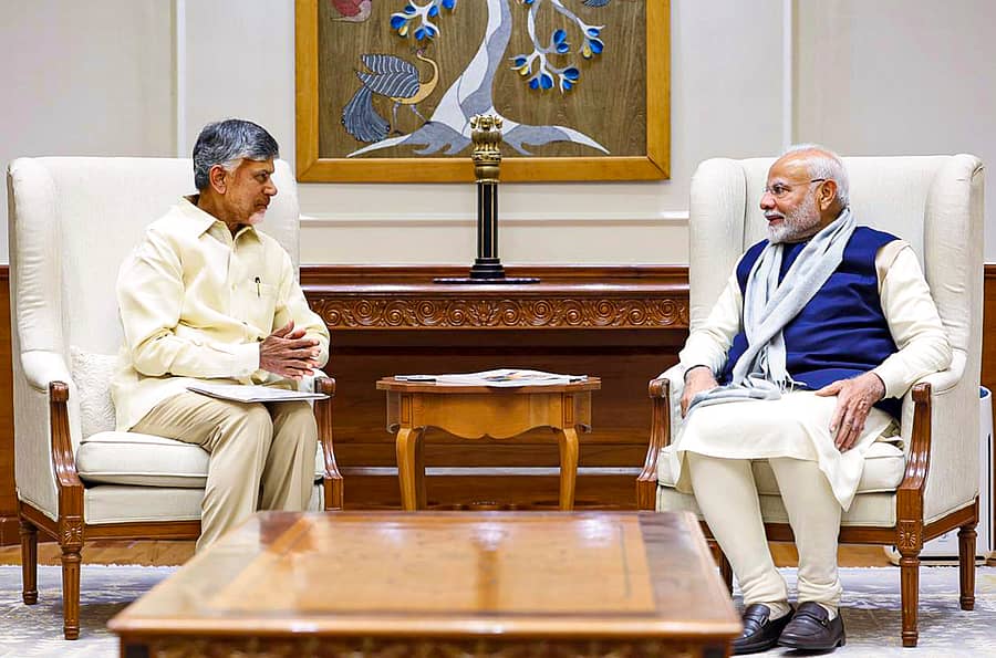 <div class="paragraphs"><p> ಪ್ರಧಾನಿ ನರೇಂದ್ರ ಮೋದಿ , ಆಂಧ್ರಪ್ರದೇಶ ಮುಖ್ಯಮಂತ್ರಿ ಎನ್. ಚಂದ್ರಬಾಬು ನಾಯ್ಡು </p></div>